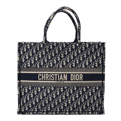 Christian Dior Oblique Large Book Tote Blue Multicolor 1 of 10