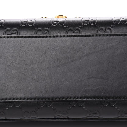 Gucci Guccissima Medium Padlock Shoulder Bag Black 10 of 18