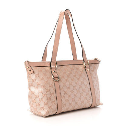 Gucci Crystal Monogram Medium Abbey Tote Blush 3 of 14