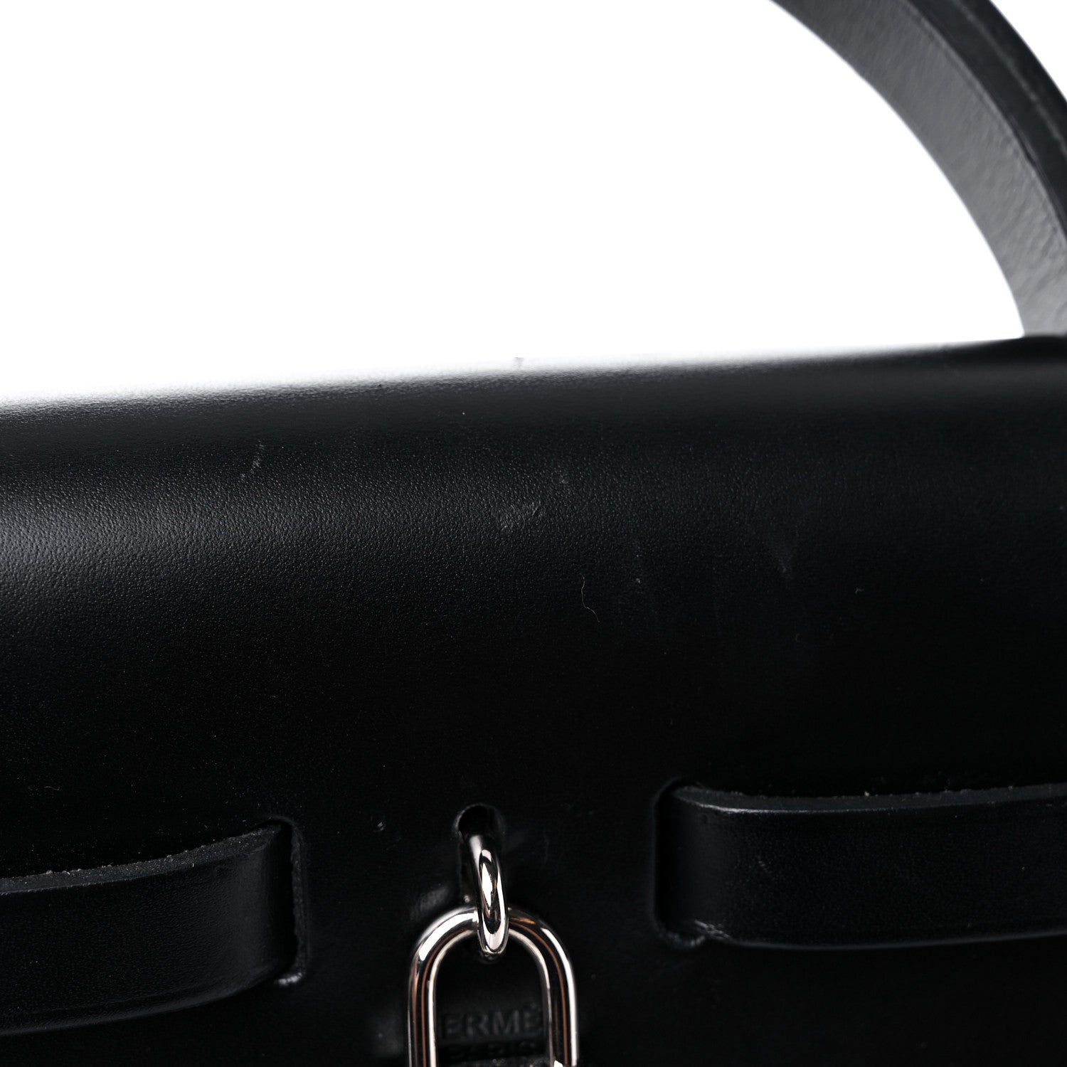 Hermes Military Toile Vache Hunter Herbag Zip PM 31 Black 14 of 16