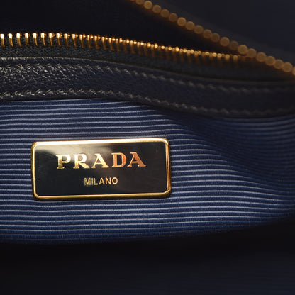 Prada Vitello Daino Shoulder Bag Baltico 7 of 12