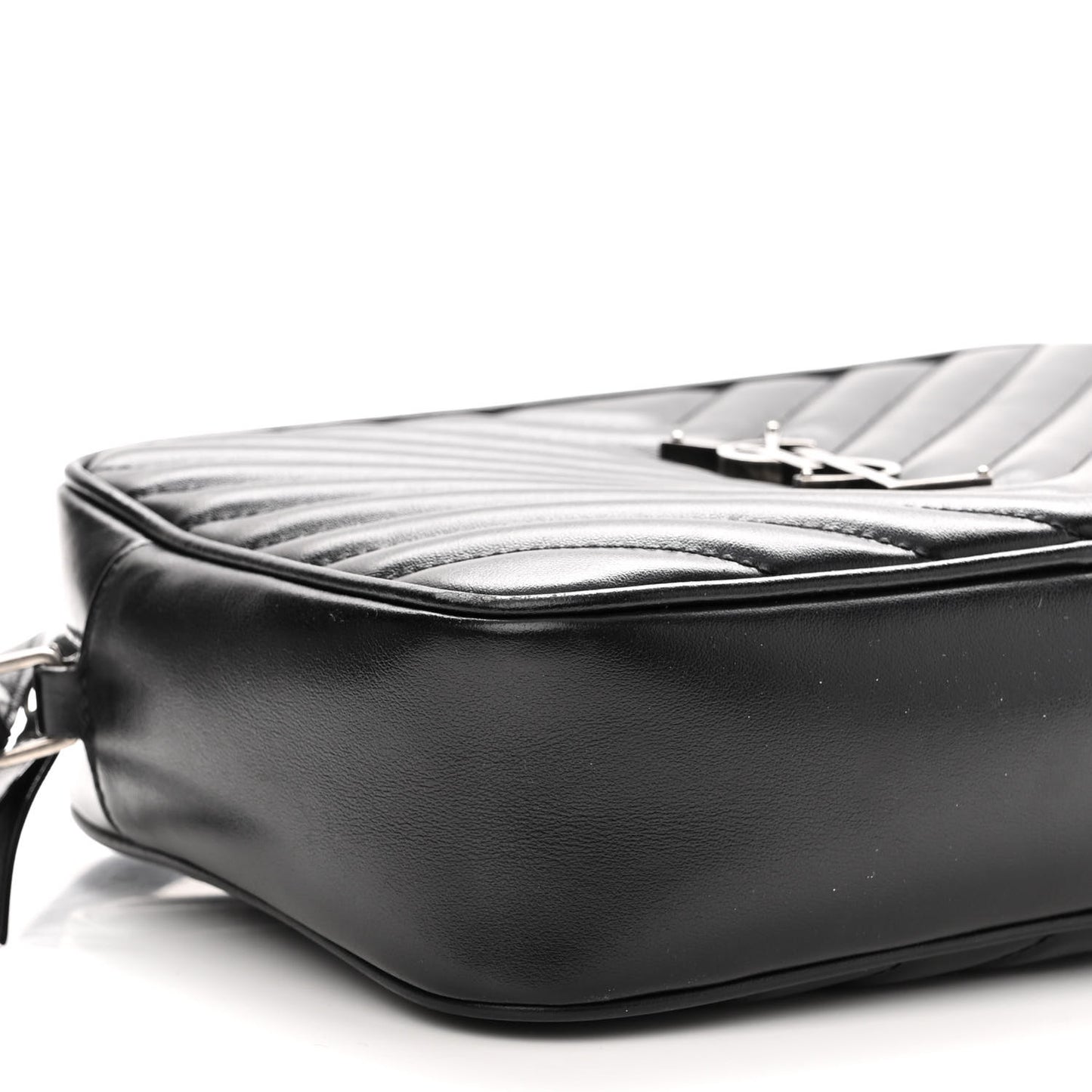 Calfskin Matelasse Monogram Lou Camera Bag Black