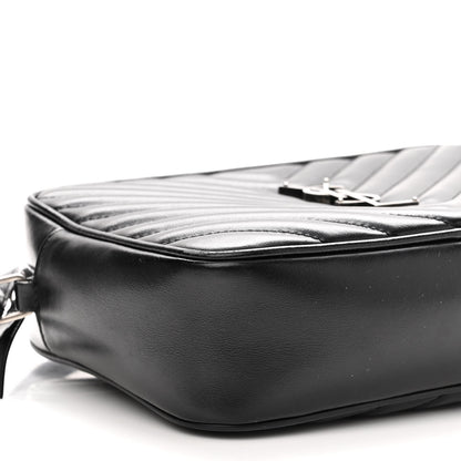 Saint Laurent Calfskin Matelasse Monogram Lou Camera Bag Black 8 of 12