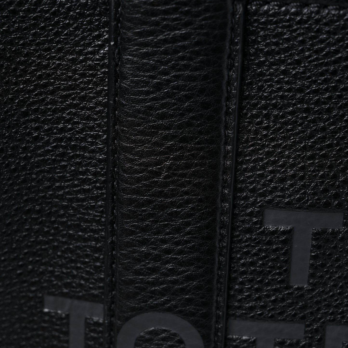 Grained Calfskin Small The Tote Bag Black