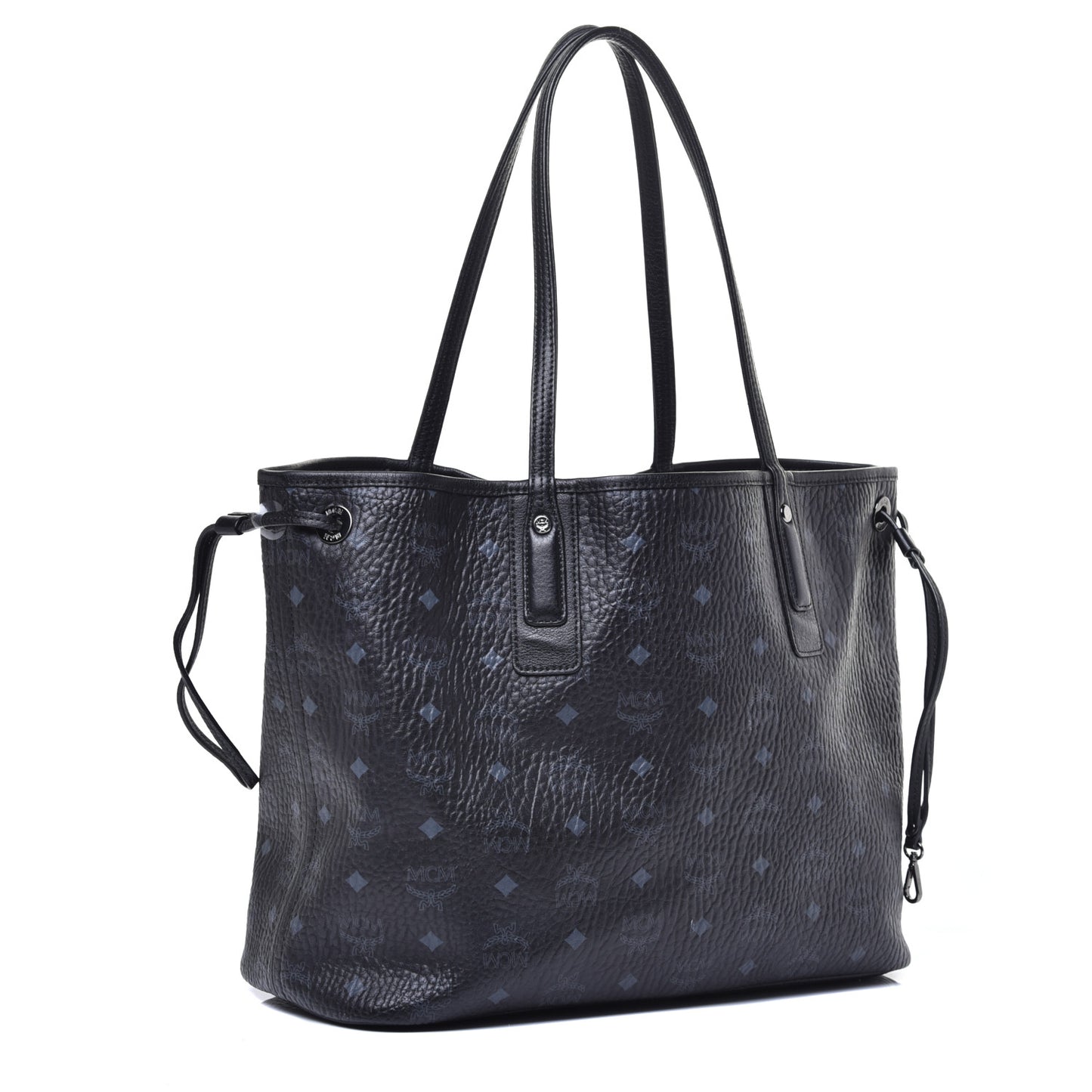 Visetos Medium Liz Reversible Shopper Tote Black