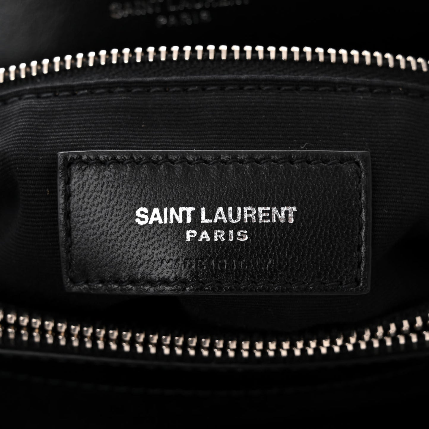 Calfskin Y Quilted Monogram Medium Loulou Chain Satchel Black
