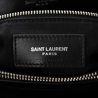 Saint Laurent Calfskin Y Quilted Monogram Medium Loulou Chain Satchel Black 6 of 10