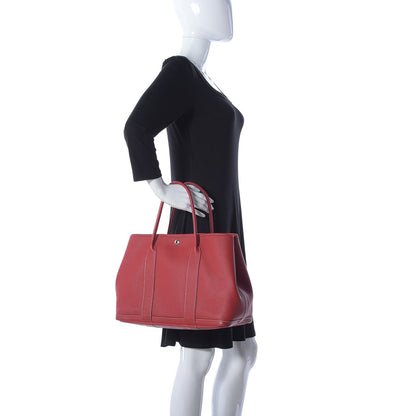 Hermes Vache Country Garden Party 36 MM Rouge Casaque 2 of 10