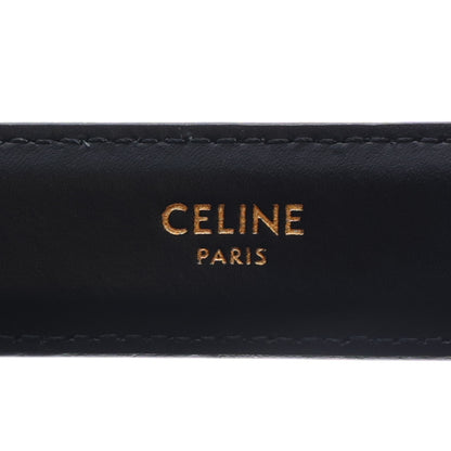Celine Box Calfskin Medium 25mm Triomphe Belt 90 36 Black 5 of 6