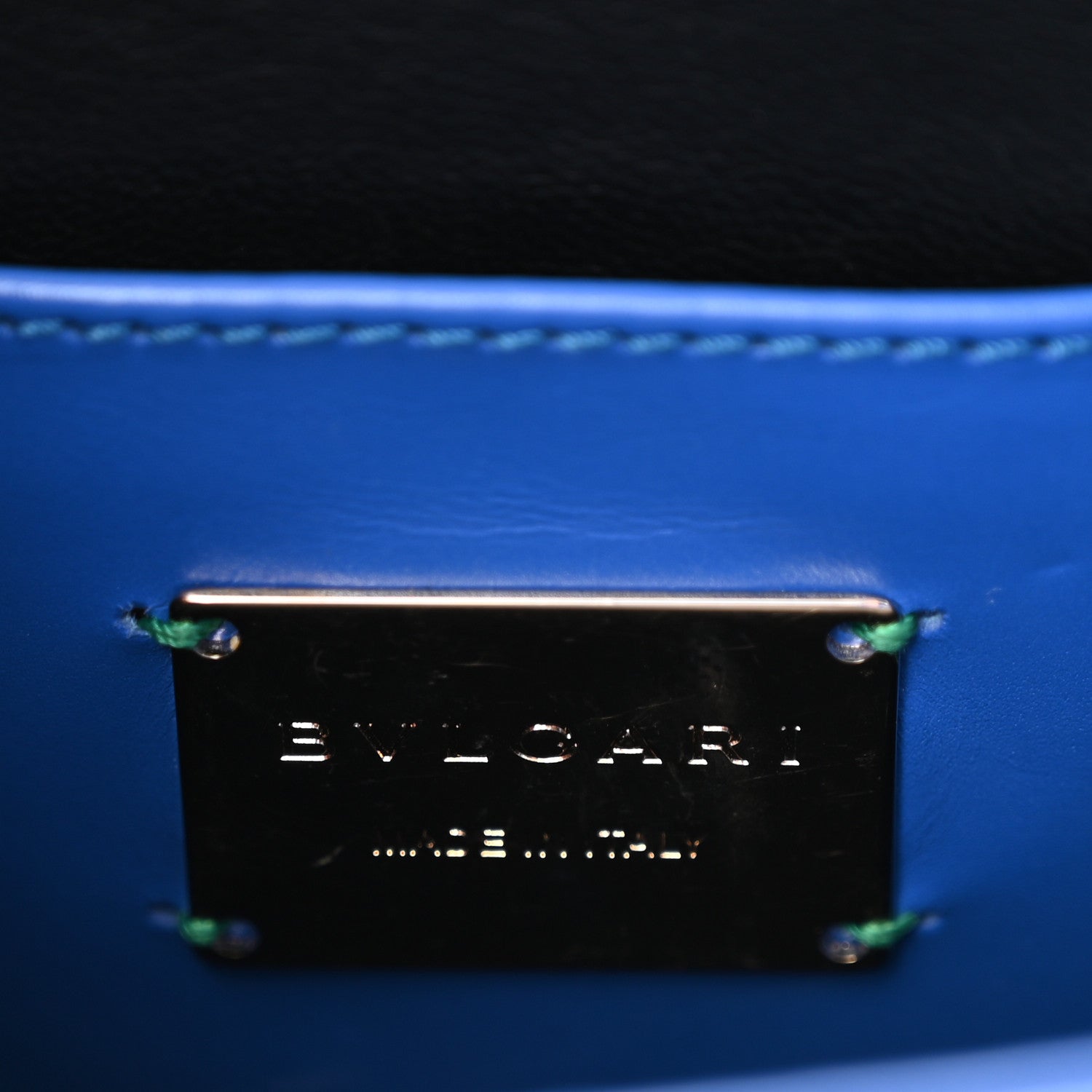 Bulgari Galuchat Calfskin Serpenti Forever Crossbody Bag Blue 12 of 19