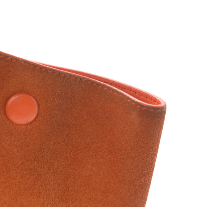 Celine Smooth Calfskin Suede Small Tri-Color Trapeze Orange 21 of 22