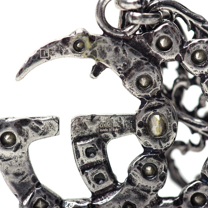 Gucci Crystal Marmont Necklace Aged Silver 5 of 7