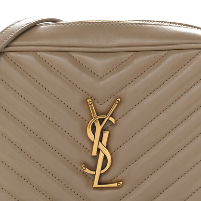 Saint Laurent Calfskin Matelasse Monogram Lou Camera Bag Dark Beige 15 of 25