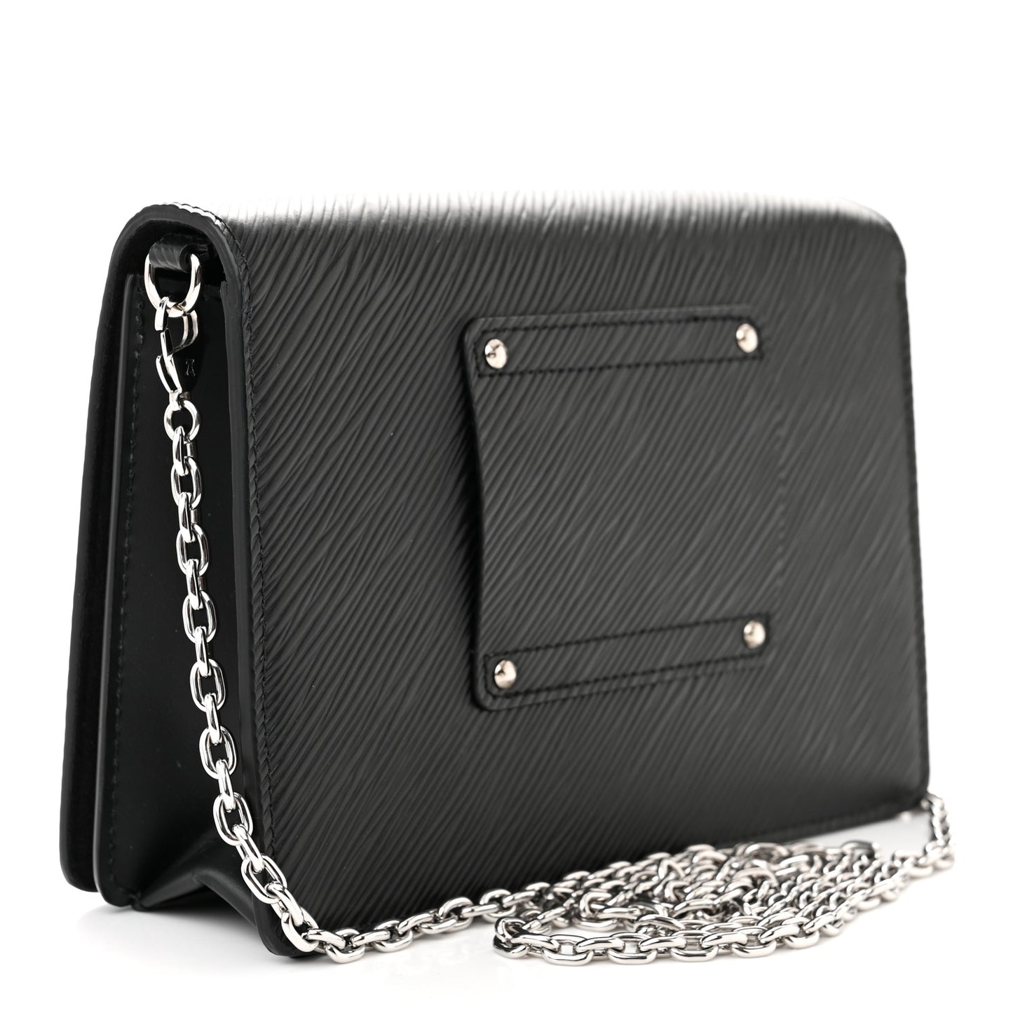 Epi Twist Belt Chain Wallet Black