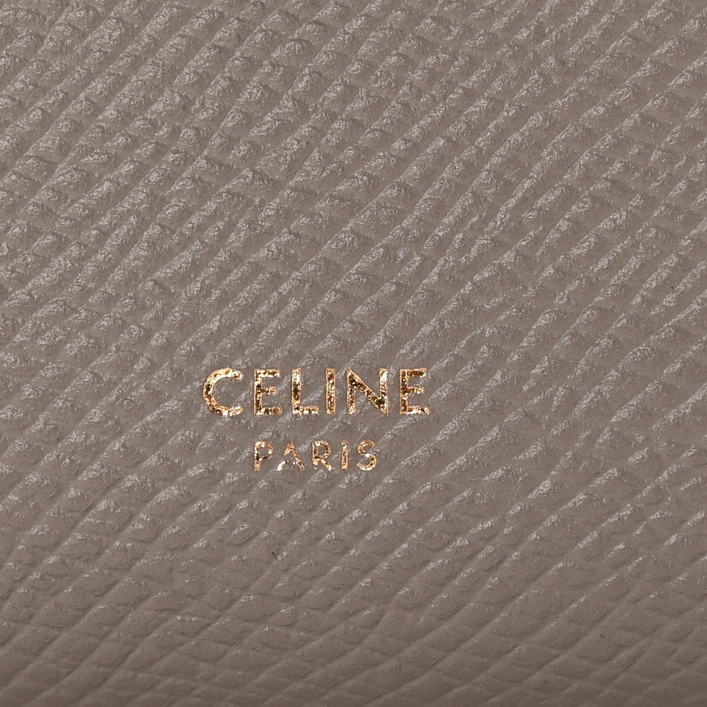 Grained Calfskin Large Multifunction Strap Wallet Pebble