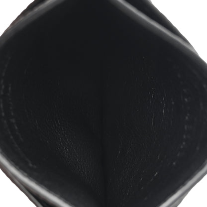 Alexander McQueen Grained Calfskin Skull Card Holder Black 5 of 8