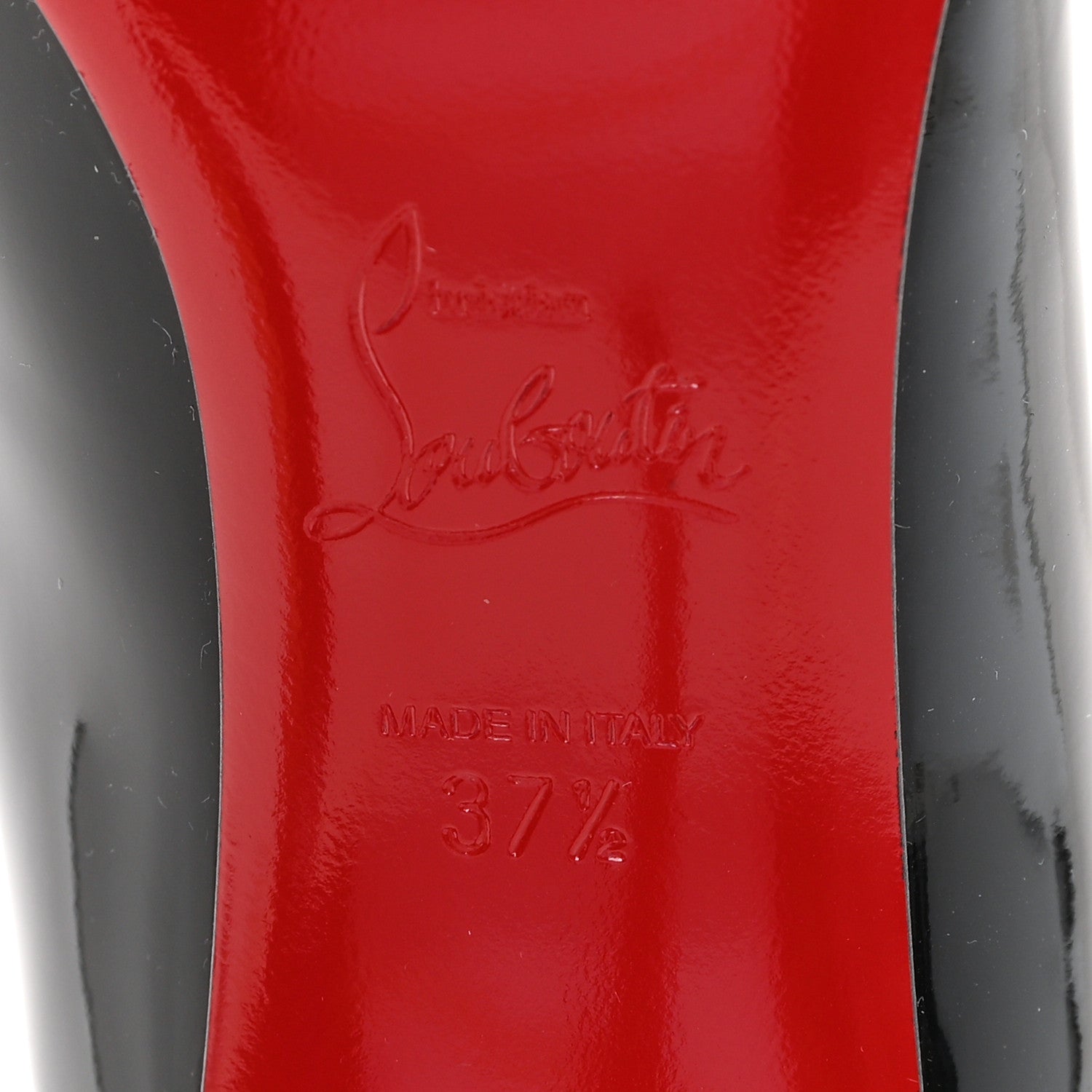 Christian Louboutin Patent Pigalle Follies 85 Pumps 37.5 Black 7 of 10
