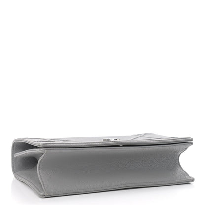 Christian Dior Grained Calfskin Medium Diorama Flap Bag Gris 4 of 10