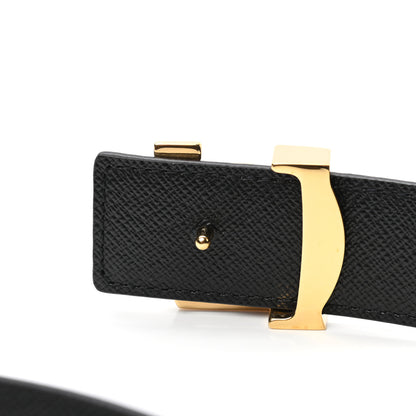 Louis Vuitton Calfskin Monogram 30mm LV Initiales Reversible Belt 80 32 Black 4 of 5