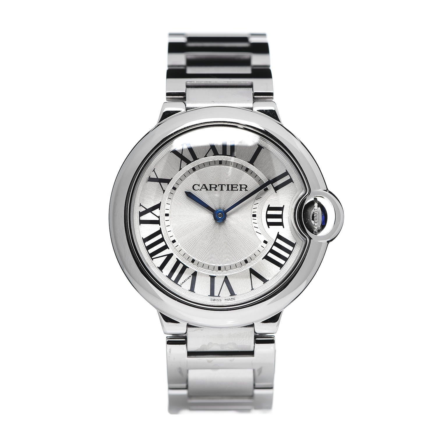 Cartier Stainless Steel 36mm Ballon Bleu De Quartz Watch 1 of 6