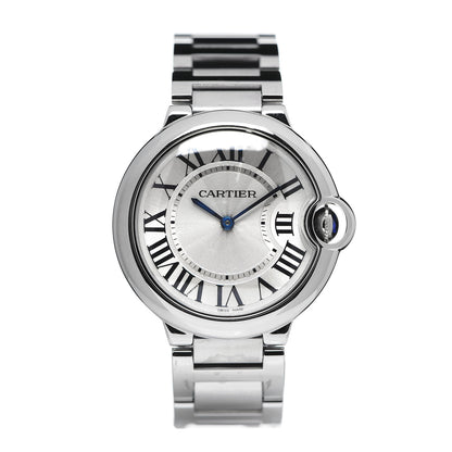 Cartier Stainless Steel 36mm Ballon Bleu De Quartz Watch 1 of 6