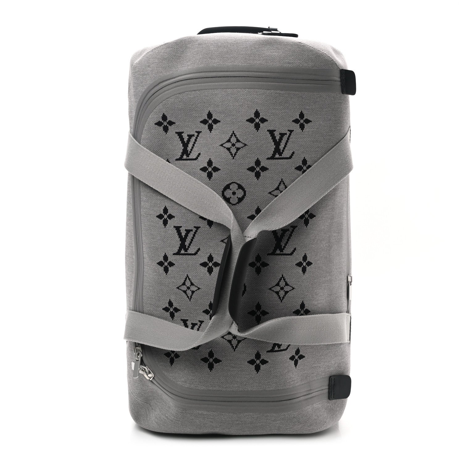 Louis Vuitton Knit Monogram Horizon Soft Duffle 55 Grey 1 of 10