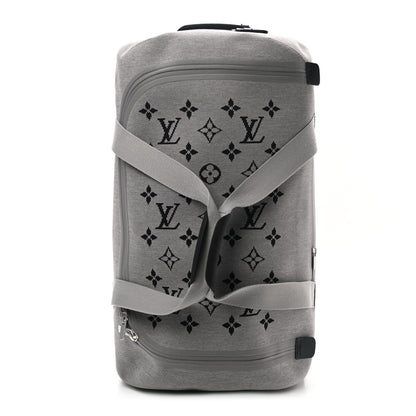 Louis Vuitton Knit Monogram Horizon Soft Duffle 55 Grey 1 of 10