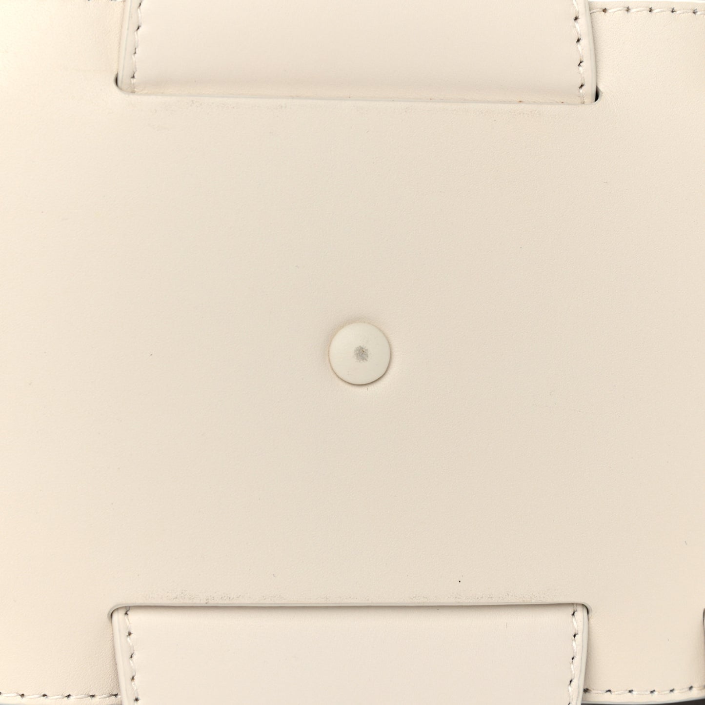 French Calfskin Shell Bag White Frost