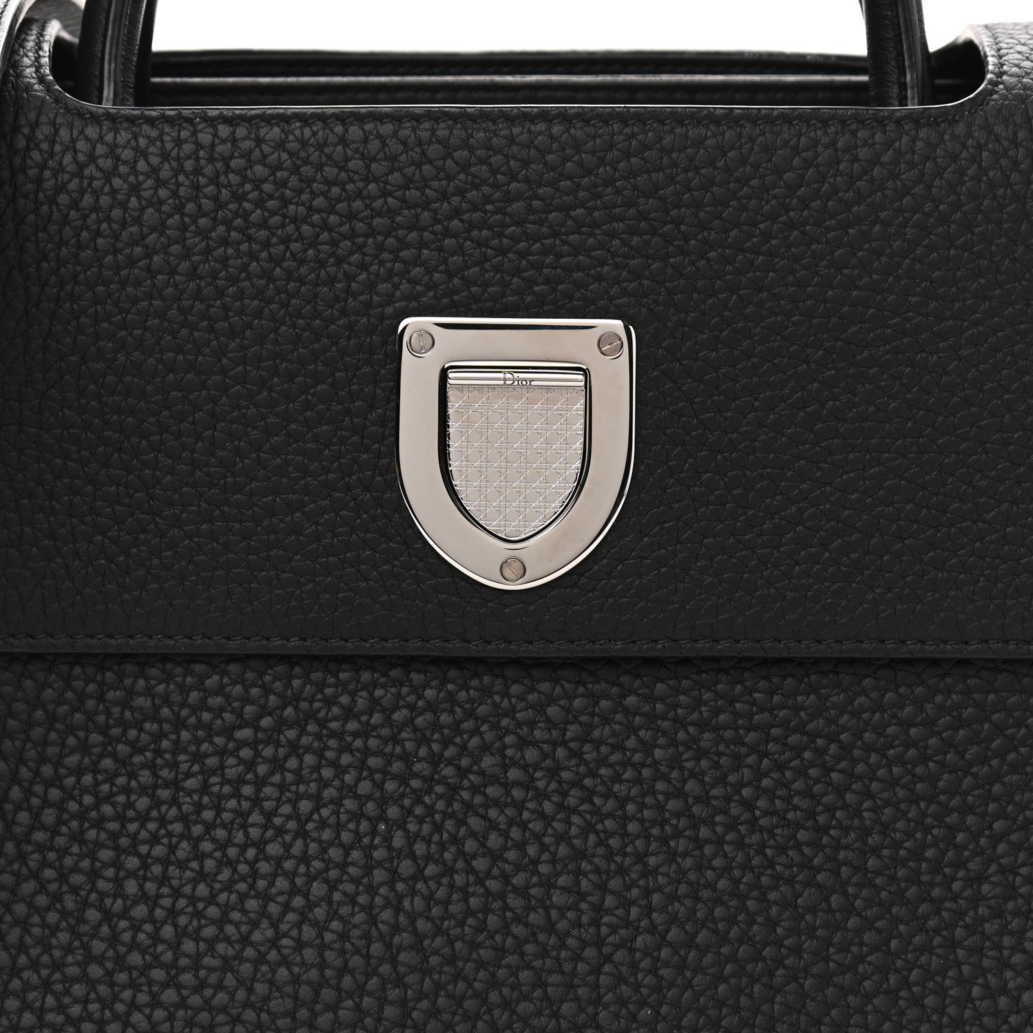 Christian Dior Grained Calfskin Medium Diorever Flap Black 7 of 9