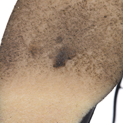 Chanel Calfskin CC Combat Boots 38.5 Black 13 of 14