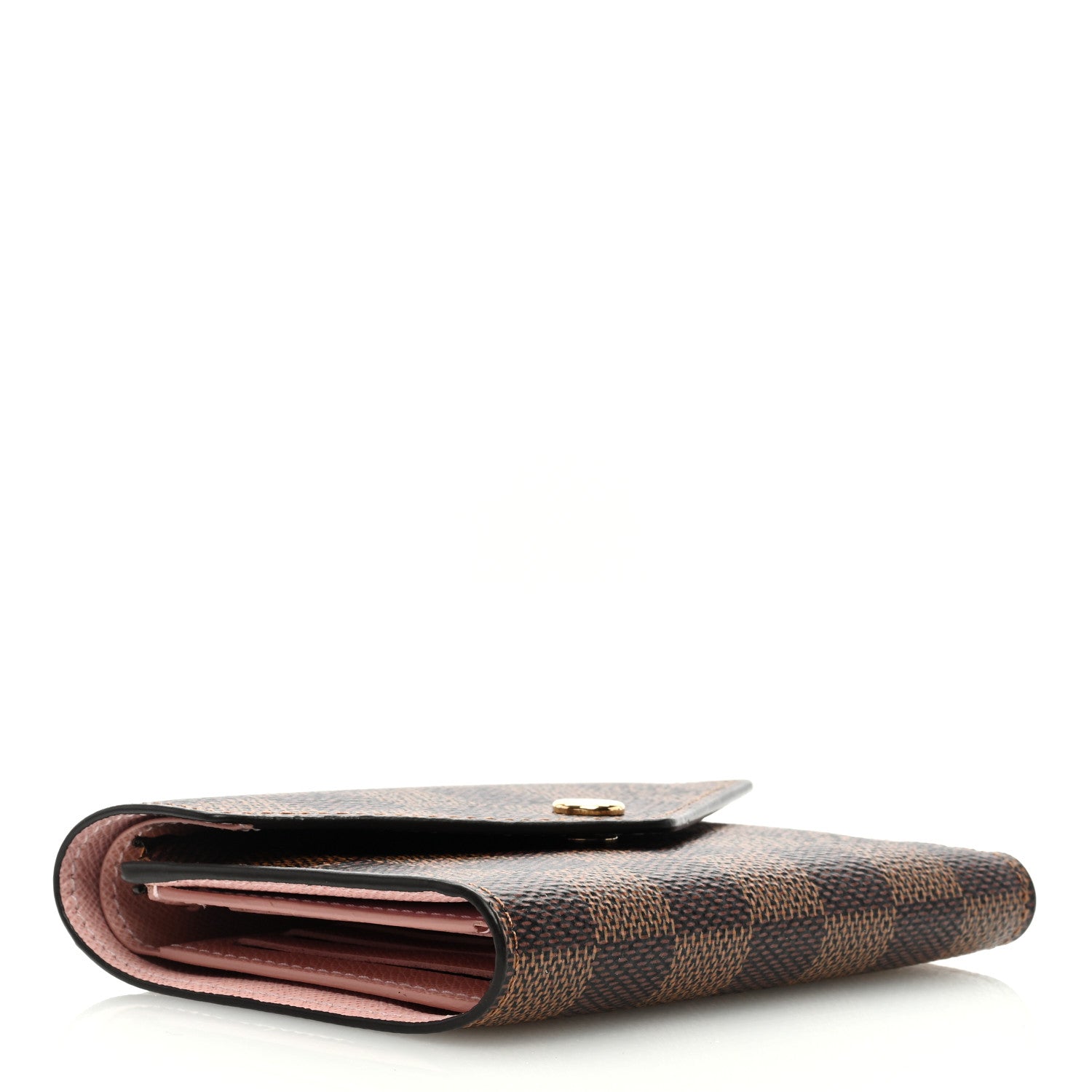 Louis Vuitton Damier Ebene Victorine Wallet Rose Ballerine 4 of 6