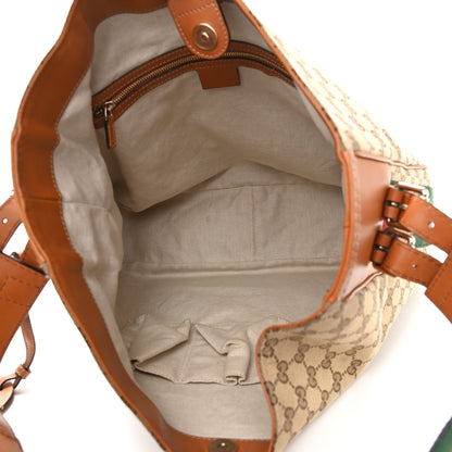 Gucci Monogram Medium Heritage Shoulder Bag Light Tobacco 7 of 11
