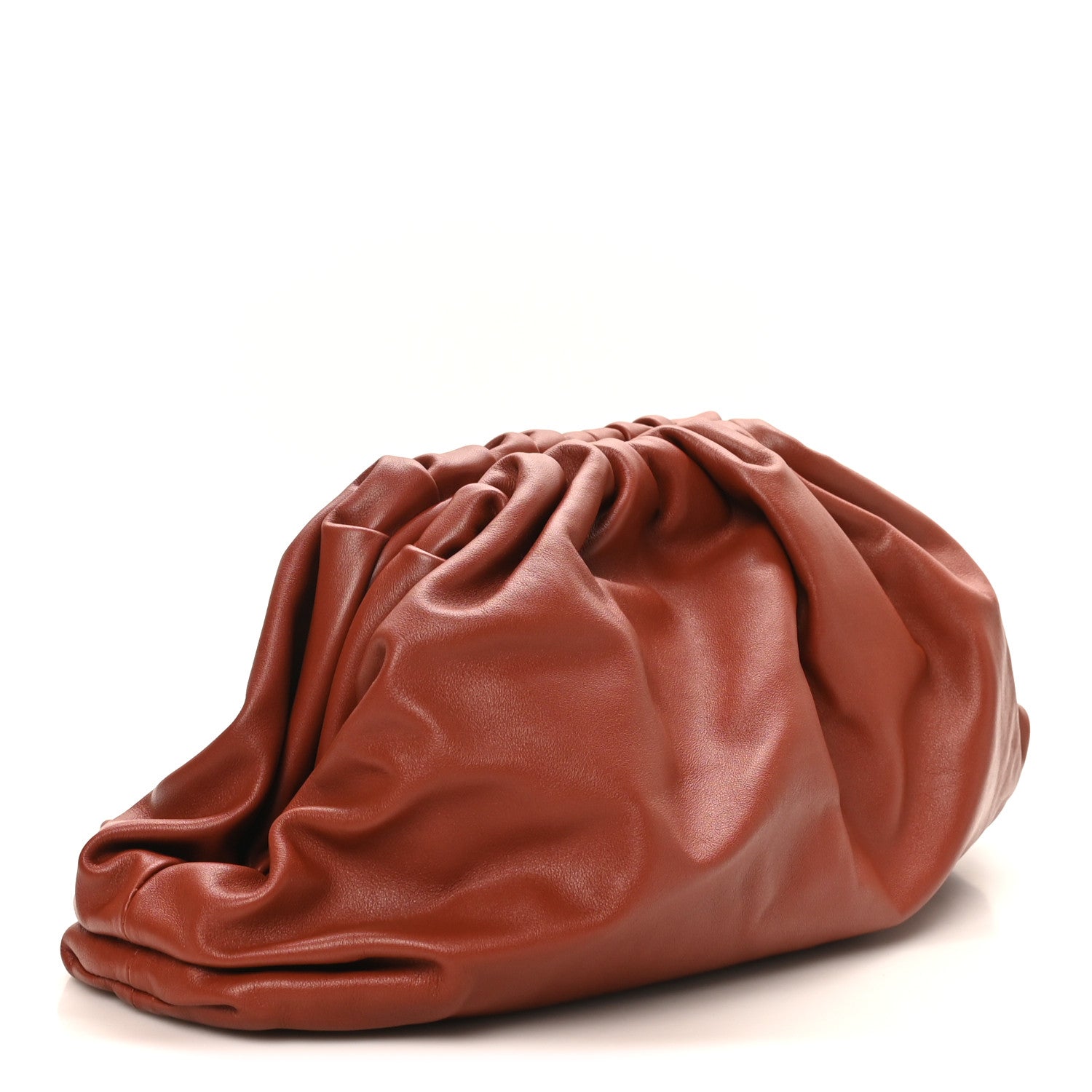 Bottega Veneta Smooth Butter Calf The Pouch Oversized Clutch Rust 3 of 10