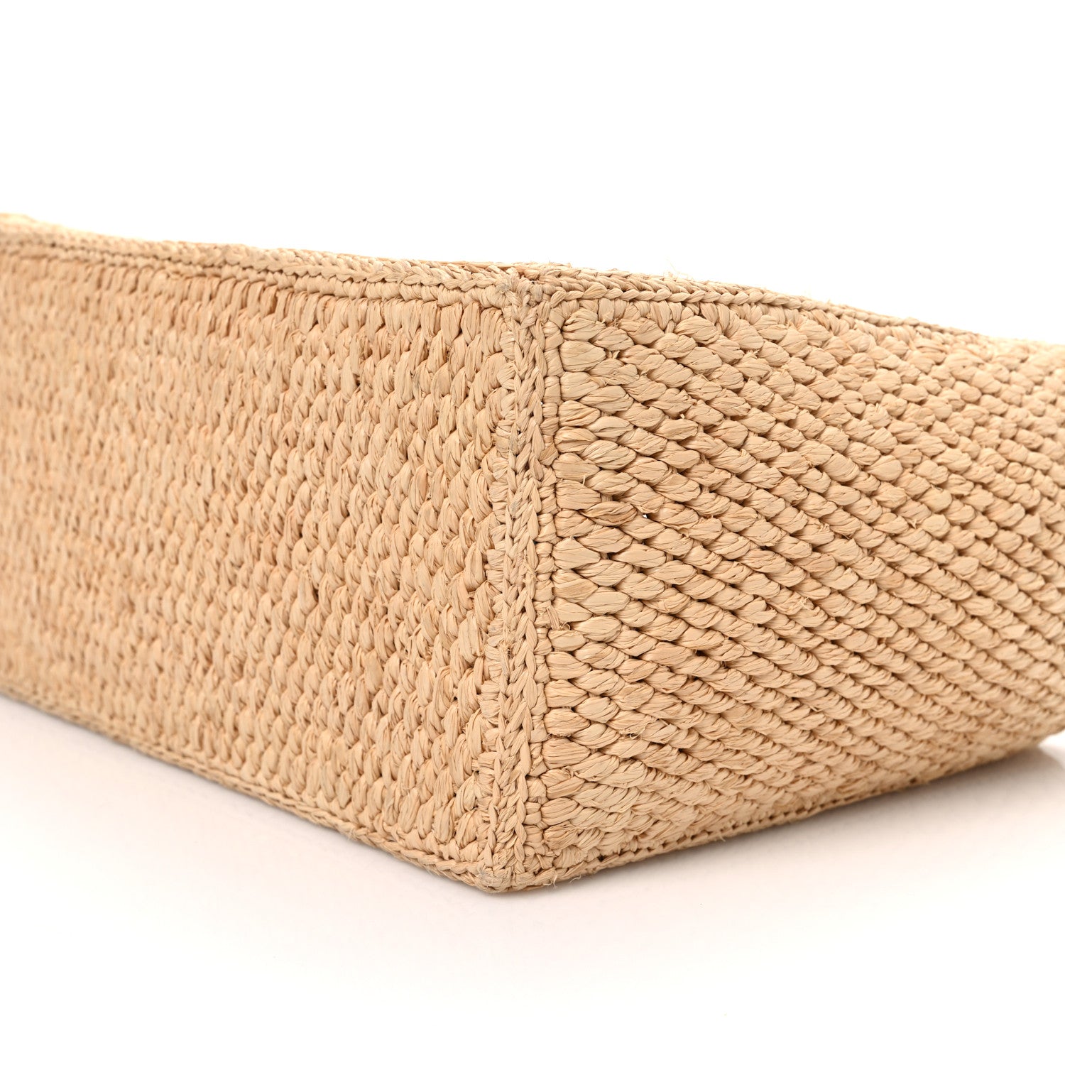 Celine Raffia Calfskin Triomphe Small Cabas Thais Tan 11 of 12