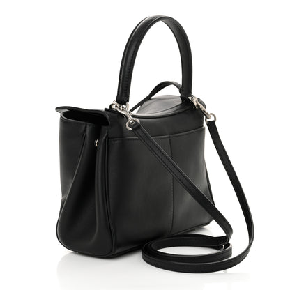 Balenciaga Natural Smooth Calfskin Mini Rodeo Top Handle Handbag Black 3 of 9