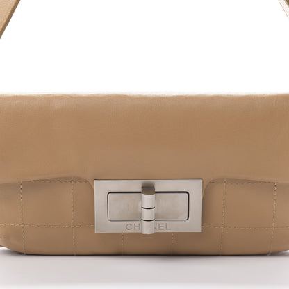 Chanel Calfskin Square Stitched Mademoiselle Shoulder Bag Tan 8 of 16