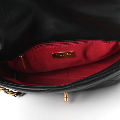 Chanel Goatskin Quilted Medium Chanel 19 Flap Black 5 of 11
