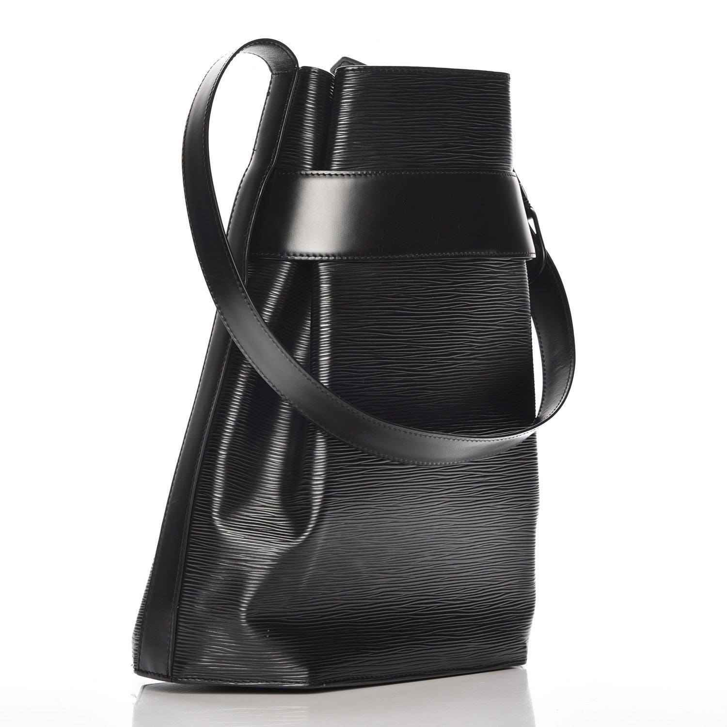 Louis Vuitton Epi Sac D'Epaule Black 3 of 9