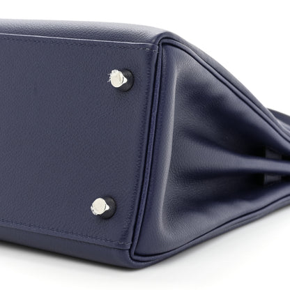 Hermes Evercolor Verso Kelly Retourne 28 Bleu Encre Mauve Sylvestre 7 of 15