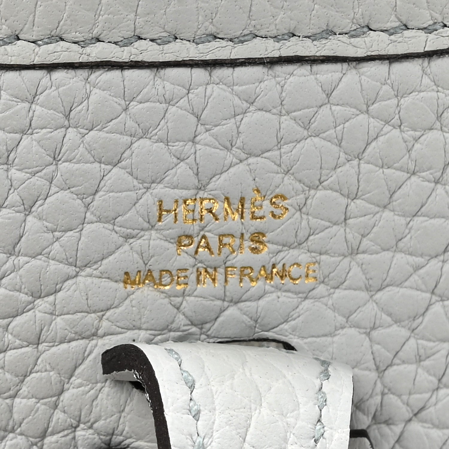 Hermes Taurillon Clemence Amazone Evelyne TPM Bleu Pale Etain 6 of 11