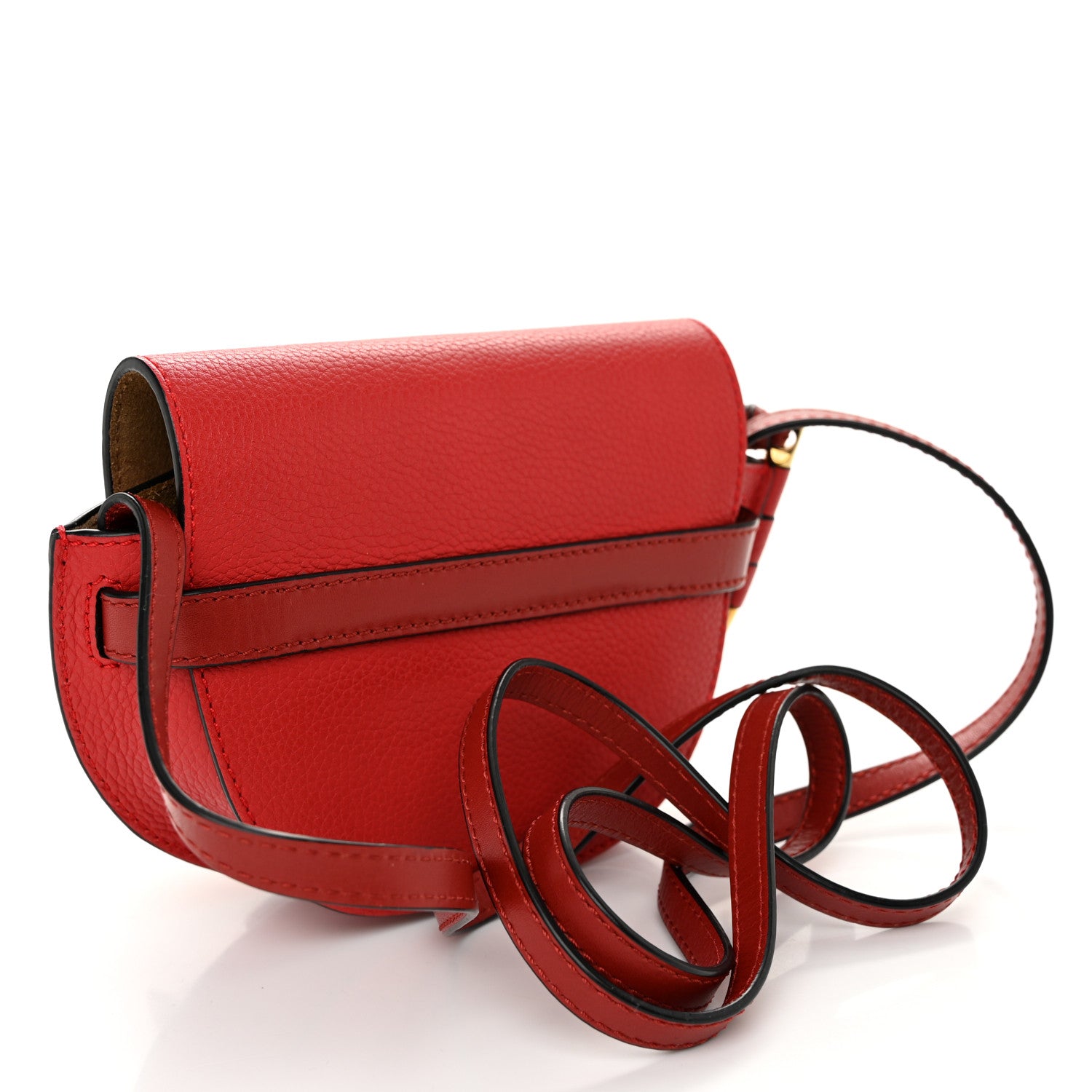 Loewe Grained Calfskin Mini Gate Crossbody Bag Scarlet Burnt Red 3 of 10