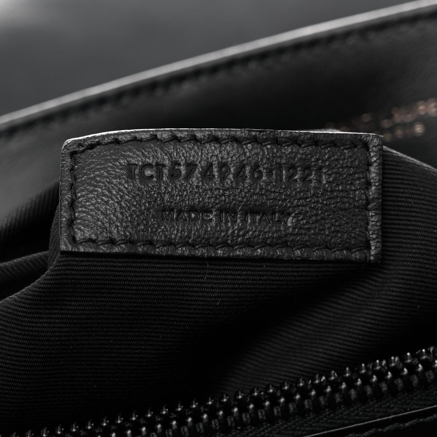 Saint Laurent Calfskin Y Quilted Monogram Monochrome Medium Loulou Chain Satchel Black 7 of 11