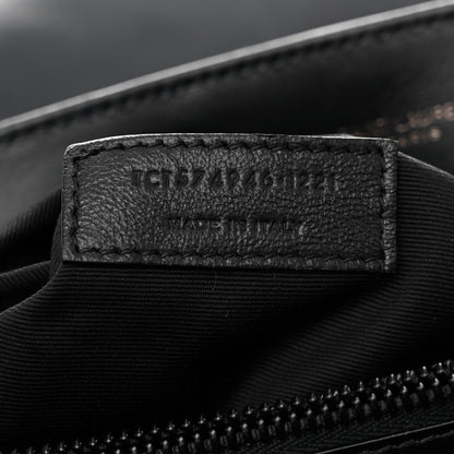 Saint Laurent Calfskin Y Quilted Monogram Monochrome Medium Loulou Chain Satchel Black 7 of 11