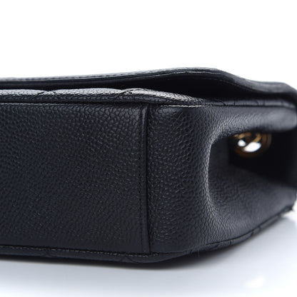 Chanel Caviar Quilted Medium CC Filigree Flap Black 9 of 10