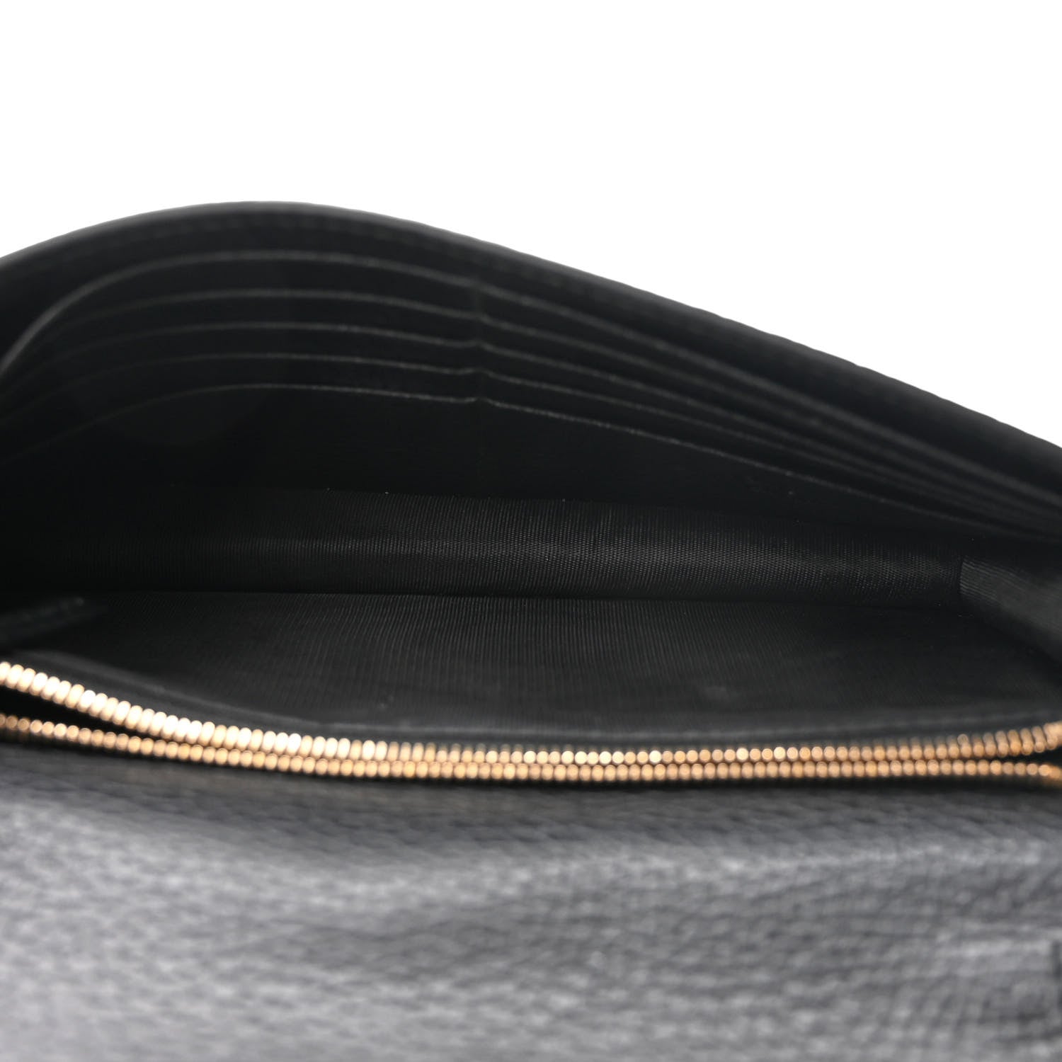 Gucci Dollar Calfskin Medium Betty Chain Wallet Black 5 of 10