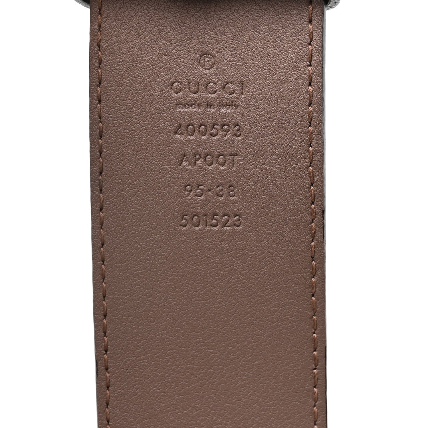 Gucci Calfskin Double G 40mm Belt 95 38 Porcelain Rose 3 of 6