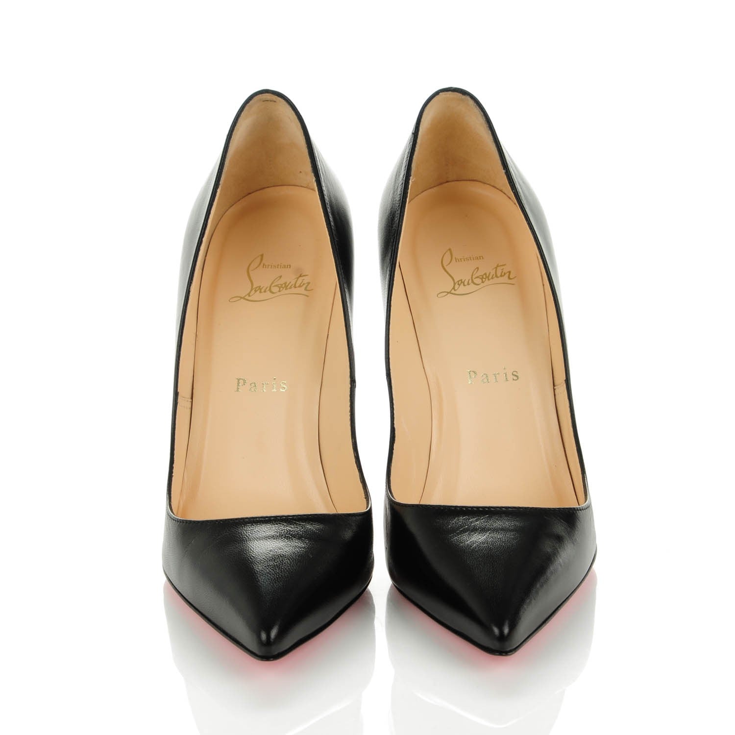 Christian Louboutin Kid Pigalle 100 Pumps 38 Black 2 of 8