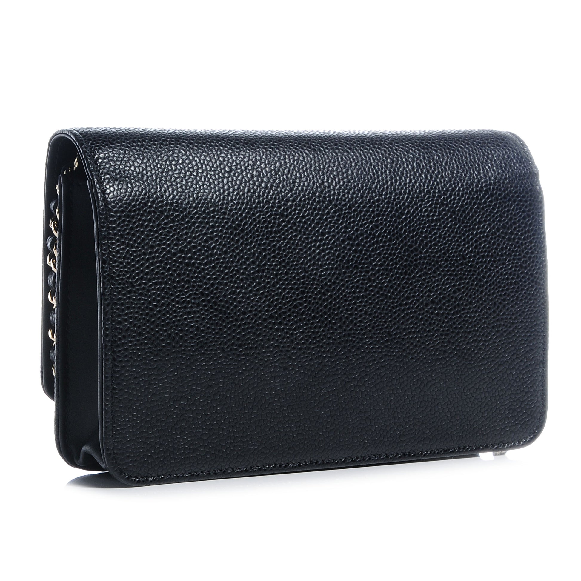 Chanel Caviar Timeless CC Wallet on Chain WOC Black 3 of 8