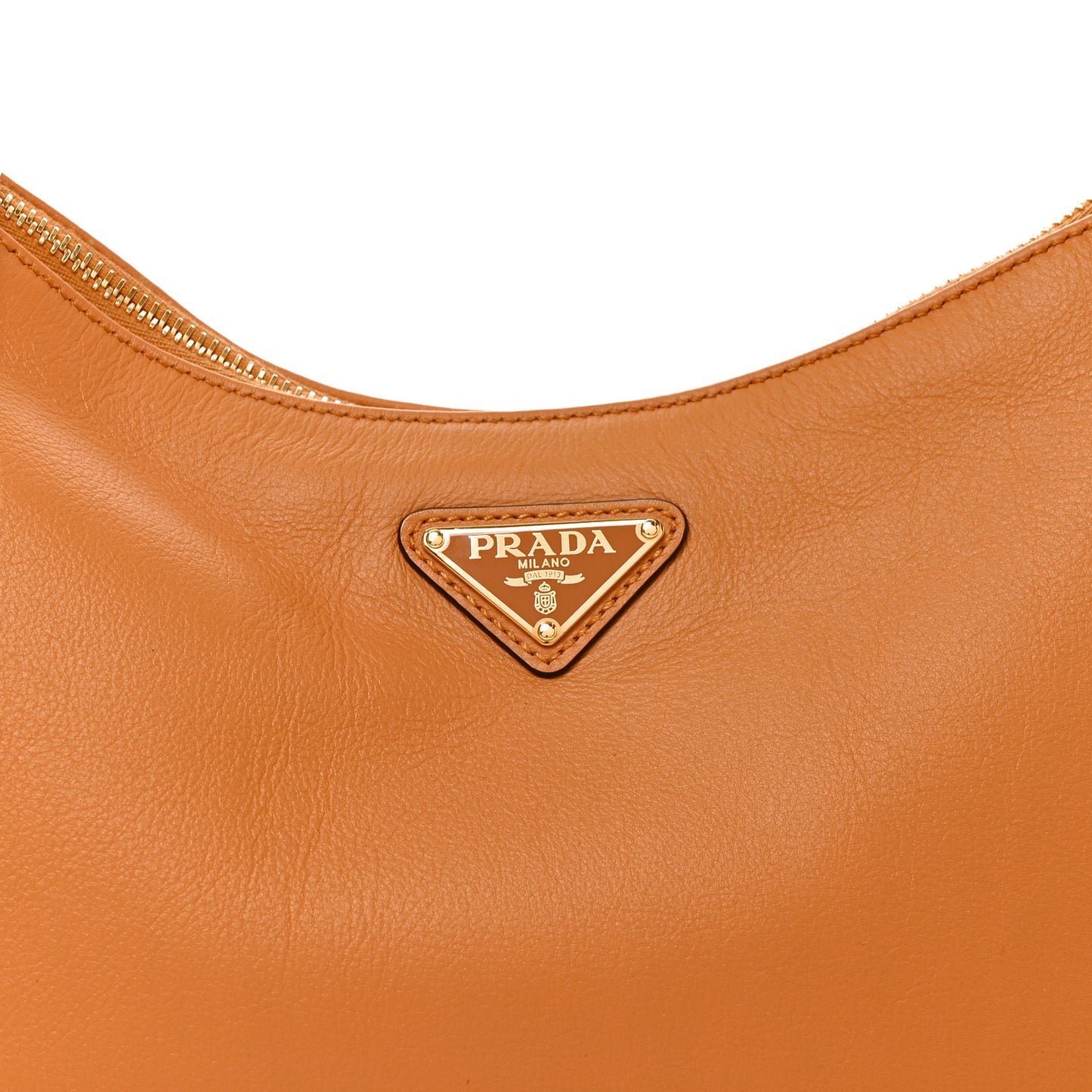 Soft Calfskin Medium Aimee Shoulder Bag Caramel