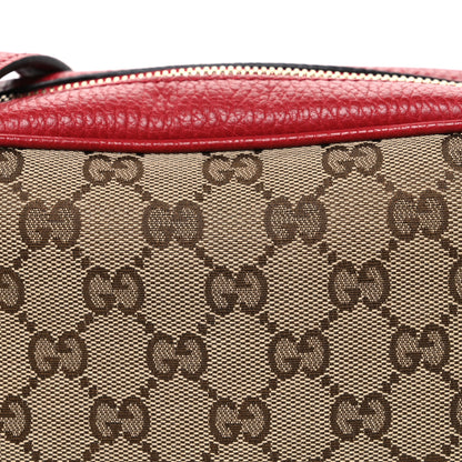 Gucci Monogram Dollar Calfskin Mini Bree Messenger Bag Red 8 of 10